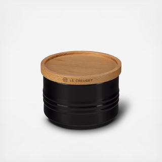 Petite Canister with Wood Lid