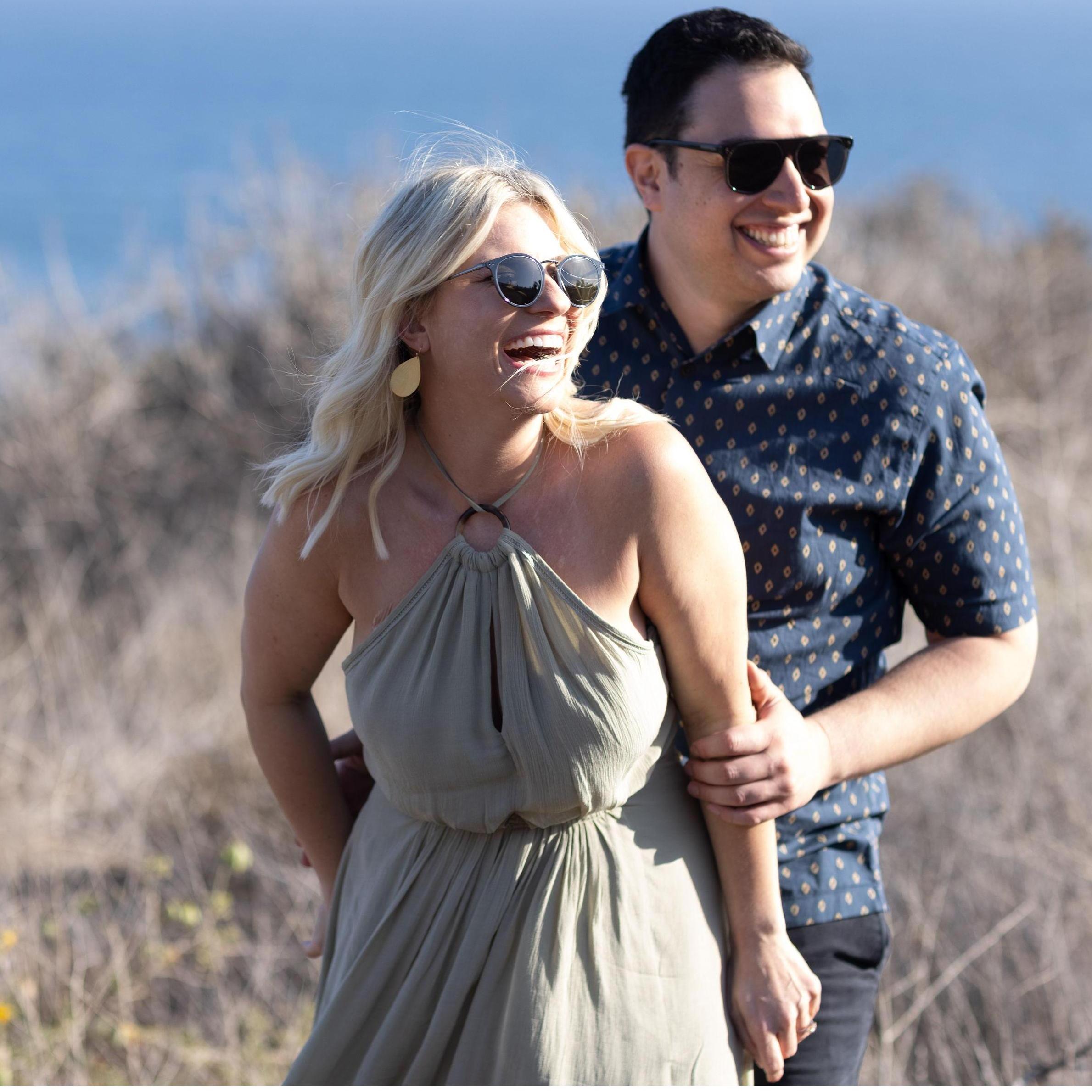 All smiles at our engagement shoot