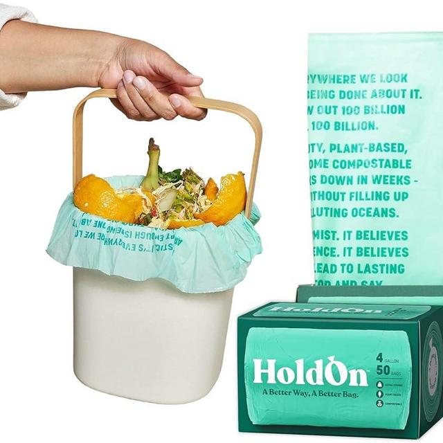 4-Gallon Trash Bags – Heavy-Duty and Compostable, Small Trash Bags, Kitchen Trash Bags for Kitchen Bin (2-pack, 100 bags)