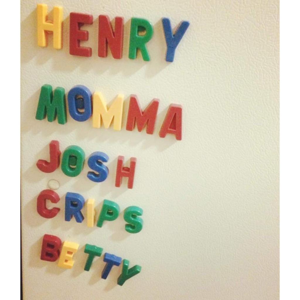 Lindsay's fridge from when we lived with her while hunting for our own apartment. (2016)