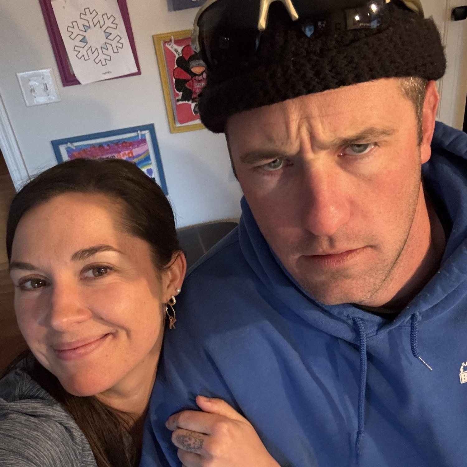 We first said “I love you” right before our friend snapped this picture of us.