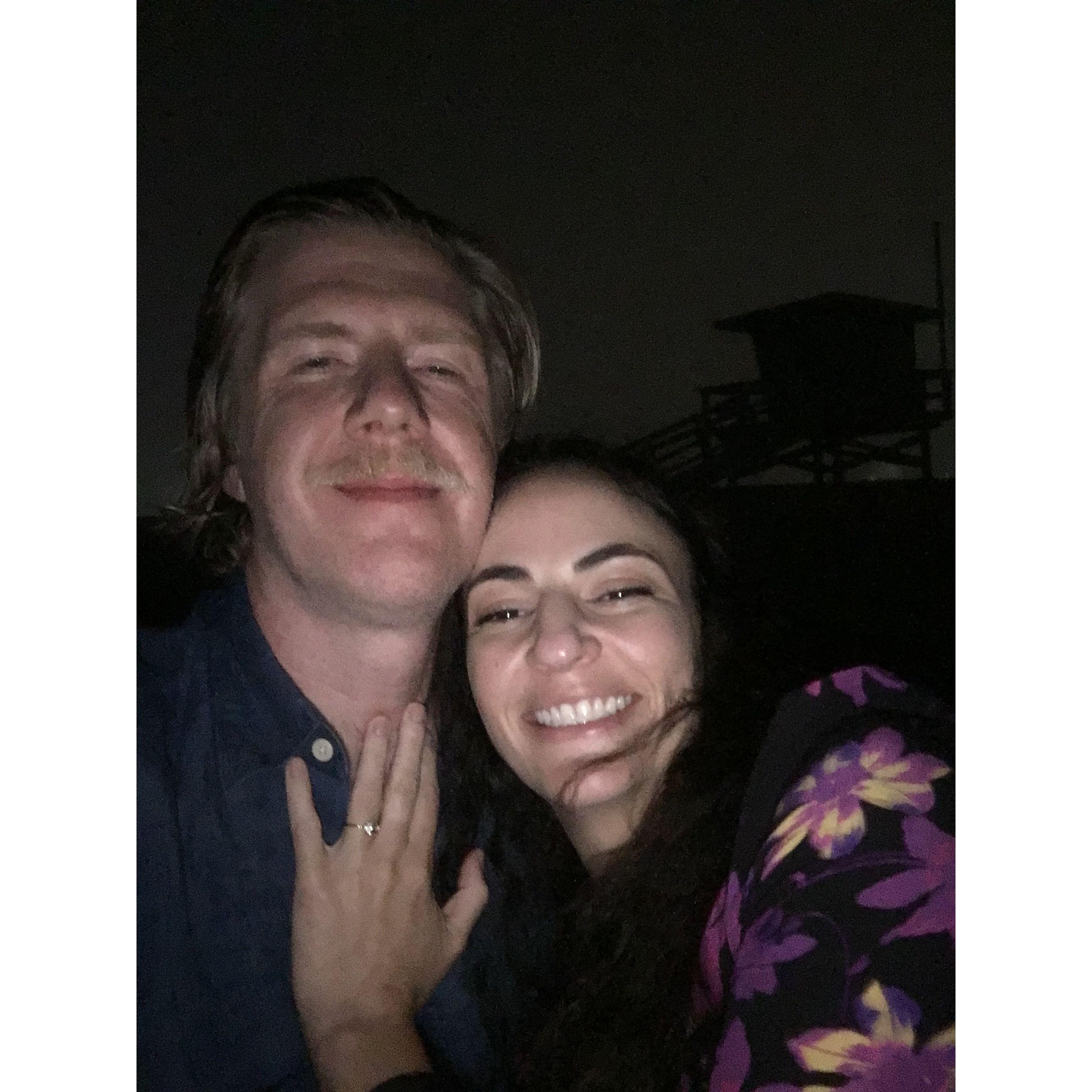 The night we got engaged!