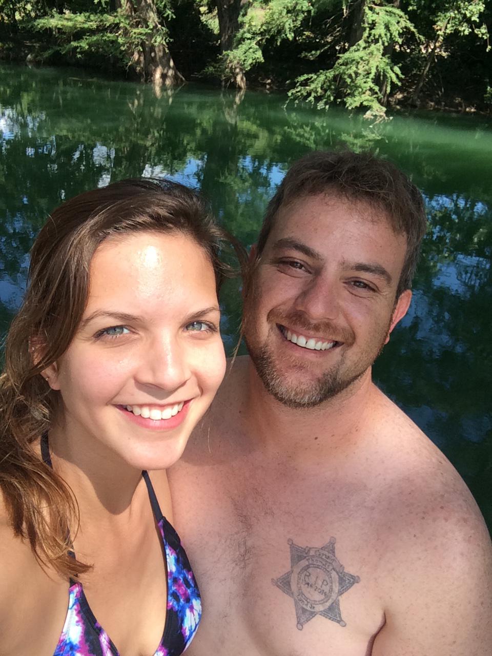 Tommy and Margaret’s first ever photo together at the Bandra River in 2016