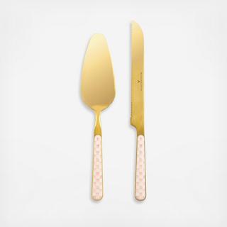 Rosy Check Bistro 2-Piece Cake Serving Set