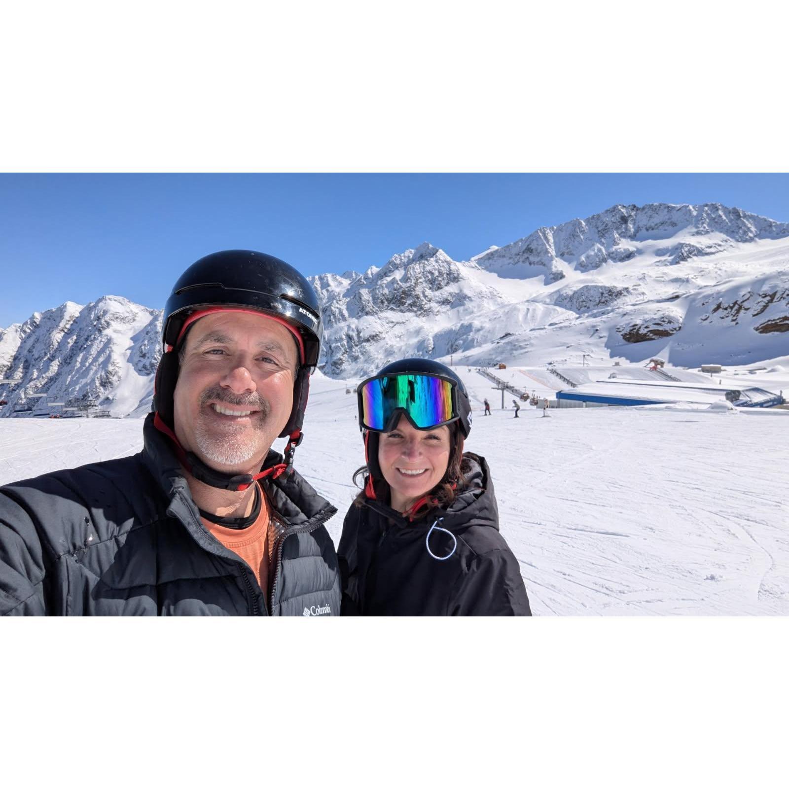 Skiing in the ALPS!!