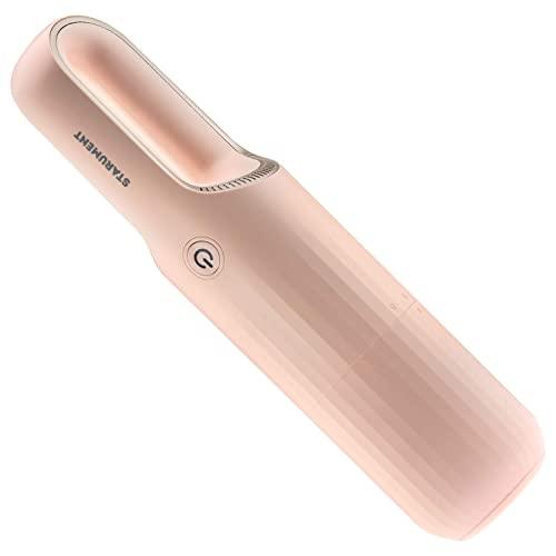 Starument Portable Vacuum Cleaner Handheld Cordless Cleaner for Dust Pet Hair Dirt Home Car Interior, Furniture Lightweight Easy to Use, Compact Design Battery Rechargeable with USB-C Cable Pink