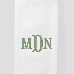 Monogrammed Plush Luxury Hand Towels Set of 2 | Weezie