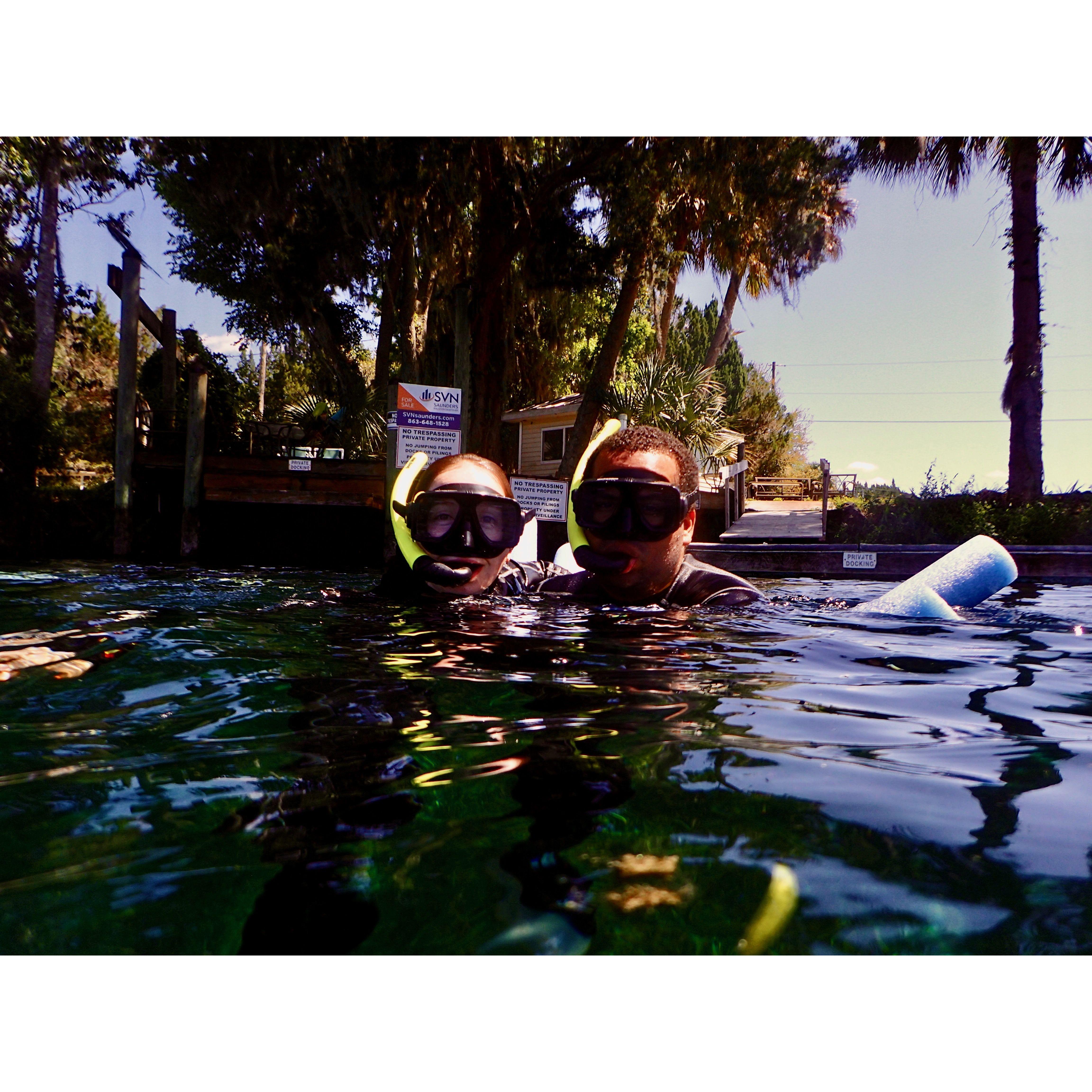 March 2022: Spring break in FL spent snorkeling with manatees