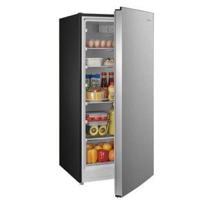 Insignia™ - 7.1 Cu. Ft. Garage Ready Upright Convertible Freezer - Stainless Steel Look