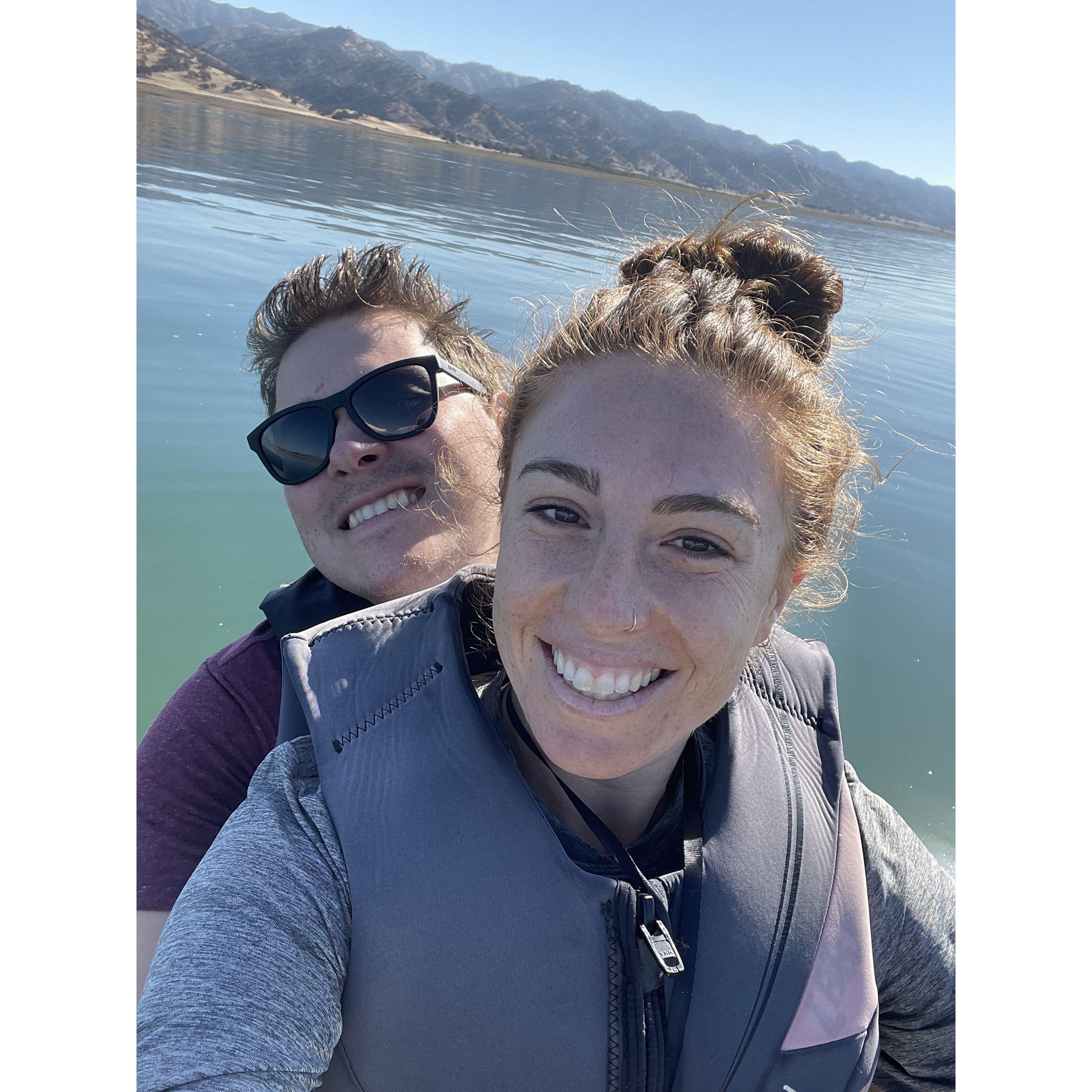 Camping at Lake Berryessa on our 1st Anniversary