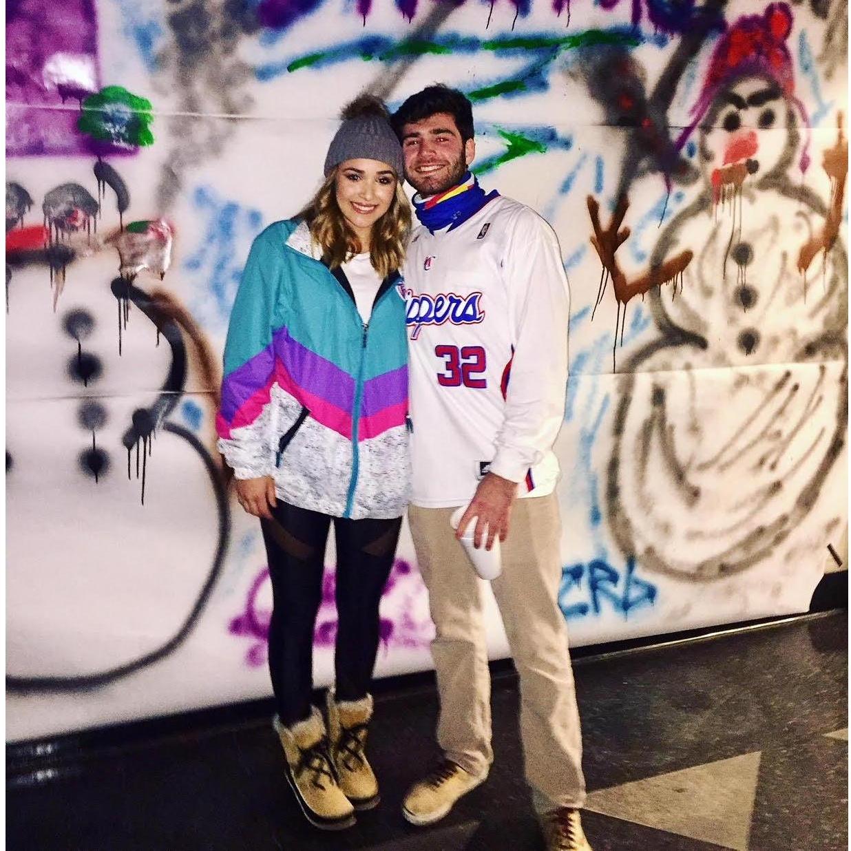 Our first photo together.