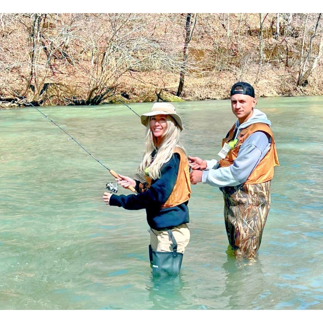 Trout fishing at Maramec Springs