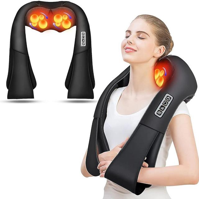 AERLANG Shiatsu Back and Neck Massager, Heating to Relieve Deep Tissue Pain, 3D Kneading Massage to Relieve Legs, Foot Muscles, Gift for Mom Dad Men Women