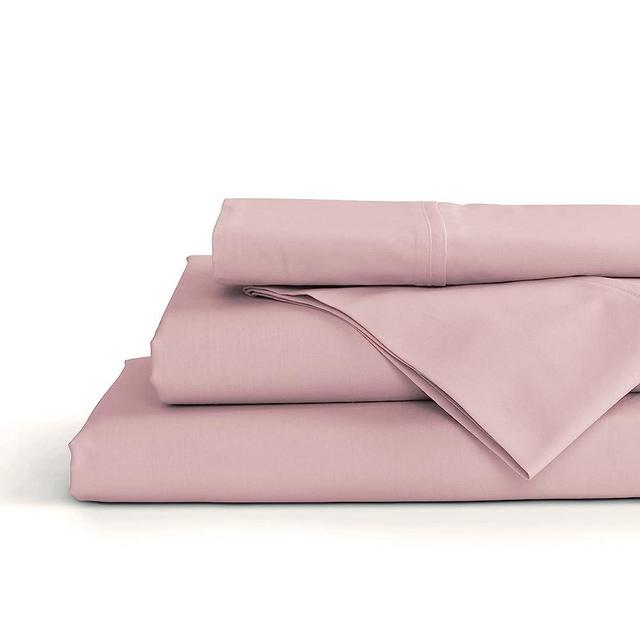 100% Cotton Percale Sheets Queen Size, English Rose, Deep Pocket, 4 Pieces Sheet Set - 1 Flat, 1 Deep Pocket Fitted Sheet and 2 Pillowcases, Crisp Cool and Strong Bed Linen