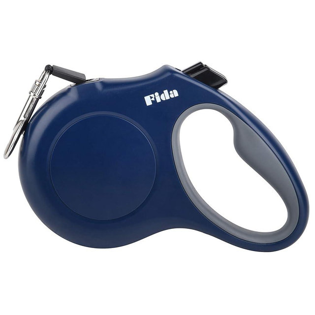 Fida Retractable Dog Leash, 16ft Heavy Duty Pet Walking Leash for Small Dog or Cat up to 26 lbs, Tangle Free. One-Hand Brake (Small,Navy Blue)