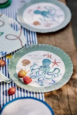 Nathalie Lete By the Sea Melamine Dinner Plate