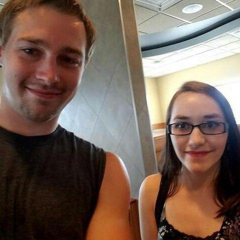 Our first photo together.
