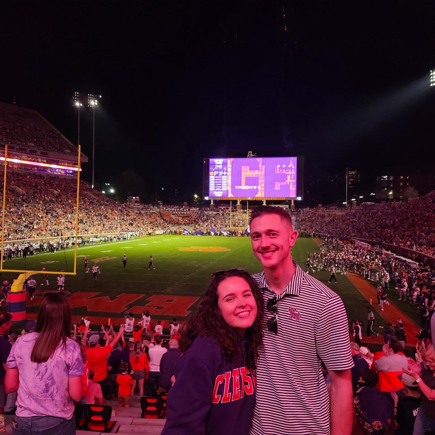 First Clemson football game
