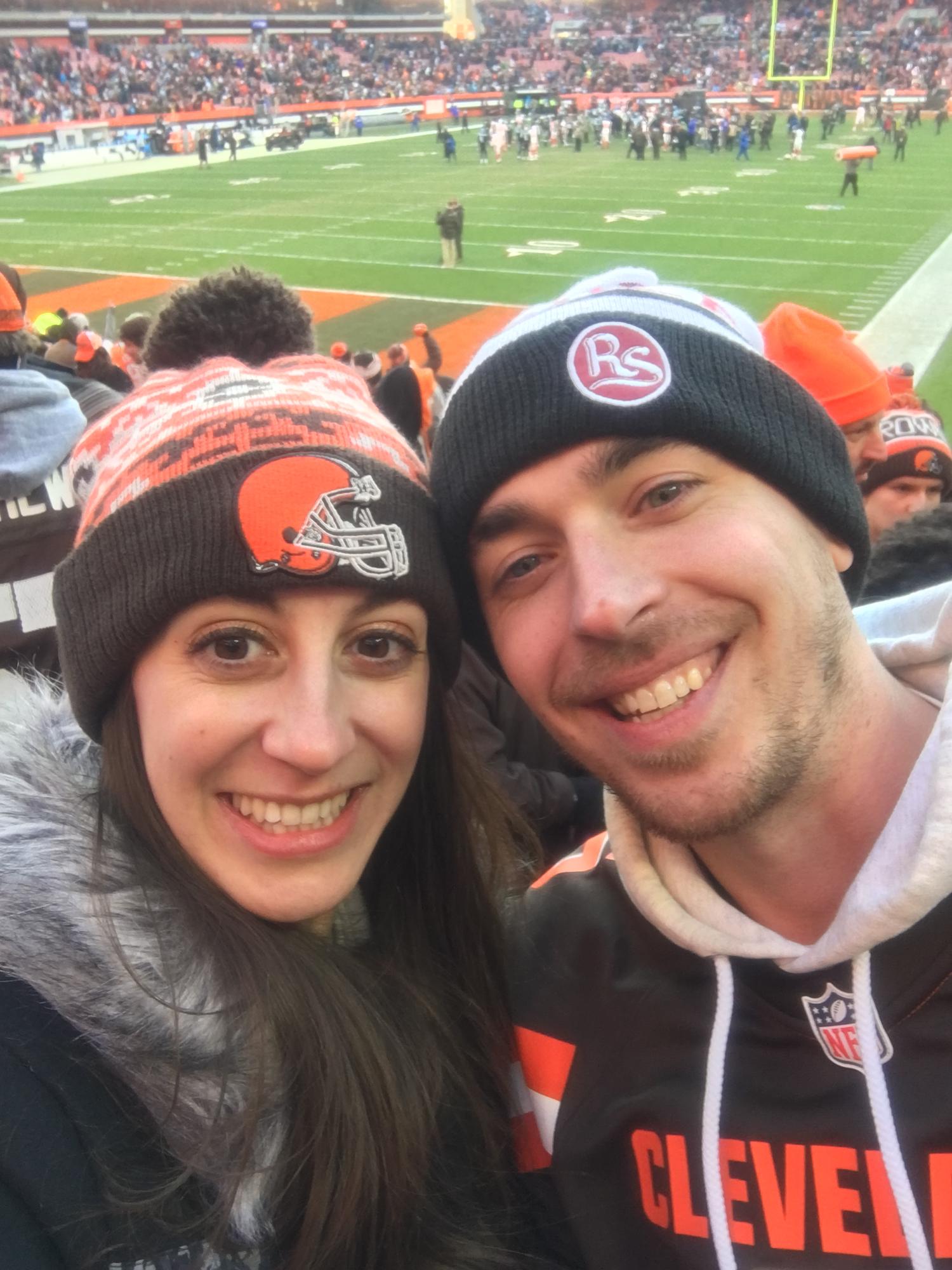 Going to Brown's games since 2014 - through rain, shine or snow; December 2018