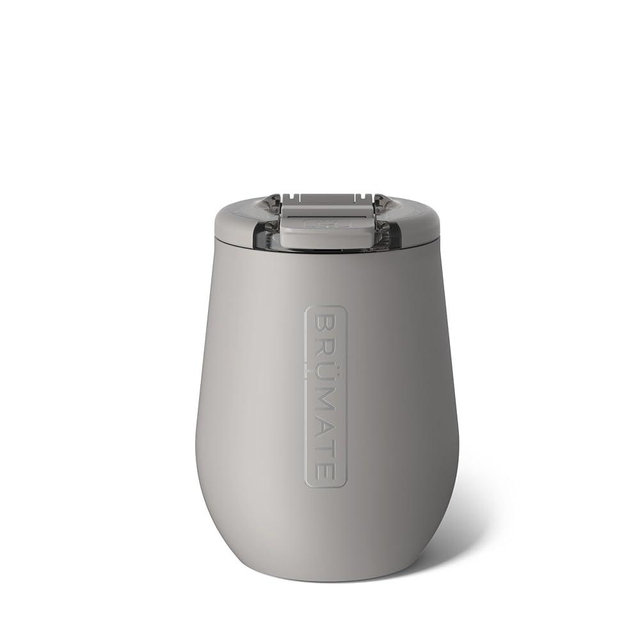 BrüMate Uncork'd 100% Leak-Proof 14oz Insulated Wine Tumbler with Lid - Vacuum Insulated Stainless Steel Wine Glass - Perfect For Travel & Outdoors (Mocha)