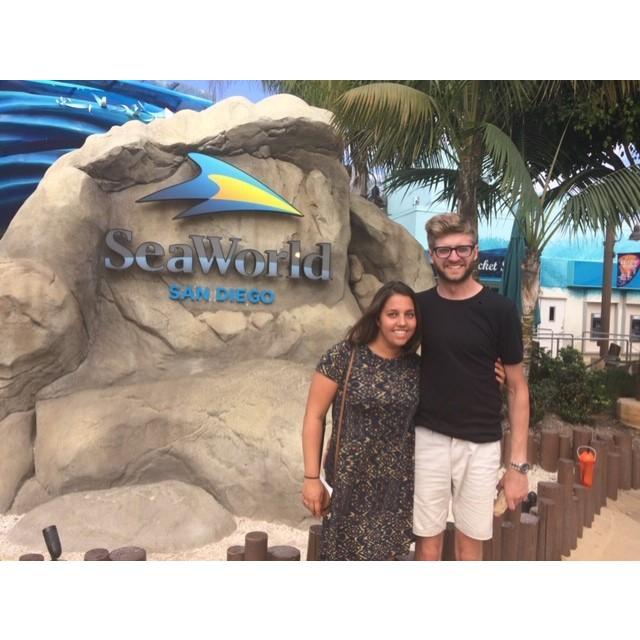 August 2017 - Sea World, California - Luke wanted to see a killer whale up close.