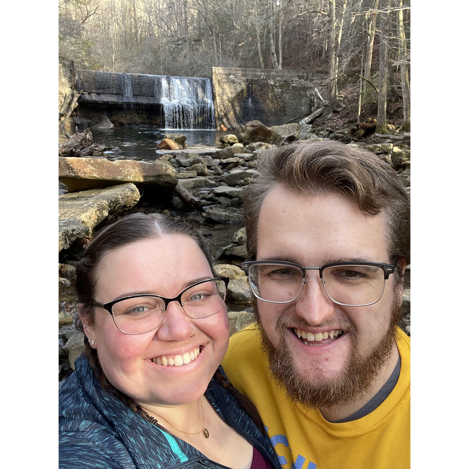 Rainbow Falls, Signal Mountain Tennessee - Dec 2023. Our trip to visit UTC and Clara's family in Chattanooga.