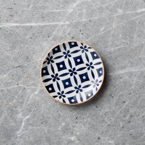 Yuki Blue and White Small Sauce Dish 4"