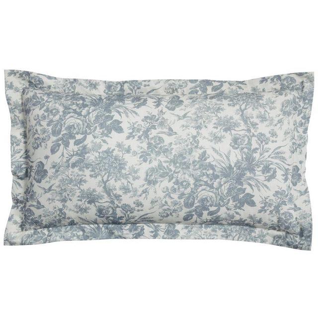 Sorrel Toile Shams, King, Steel Blue, Set of 2
