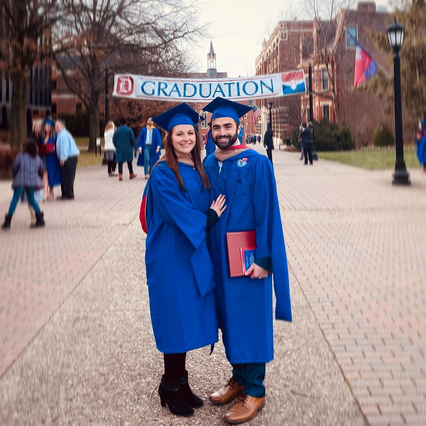 We met in graduate business school at Duquesne in 2020. We were lucky to graduate at the same time!