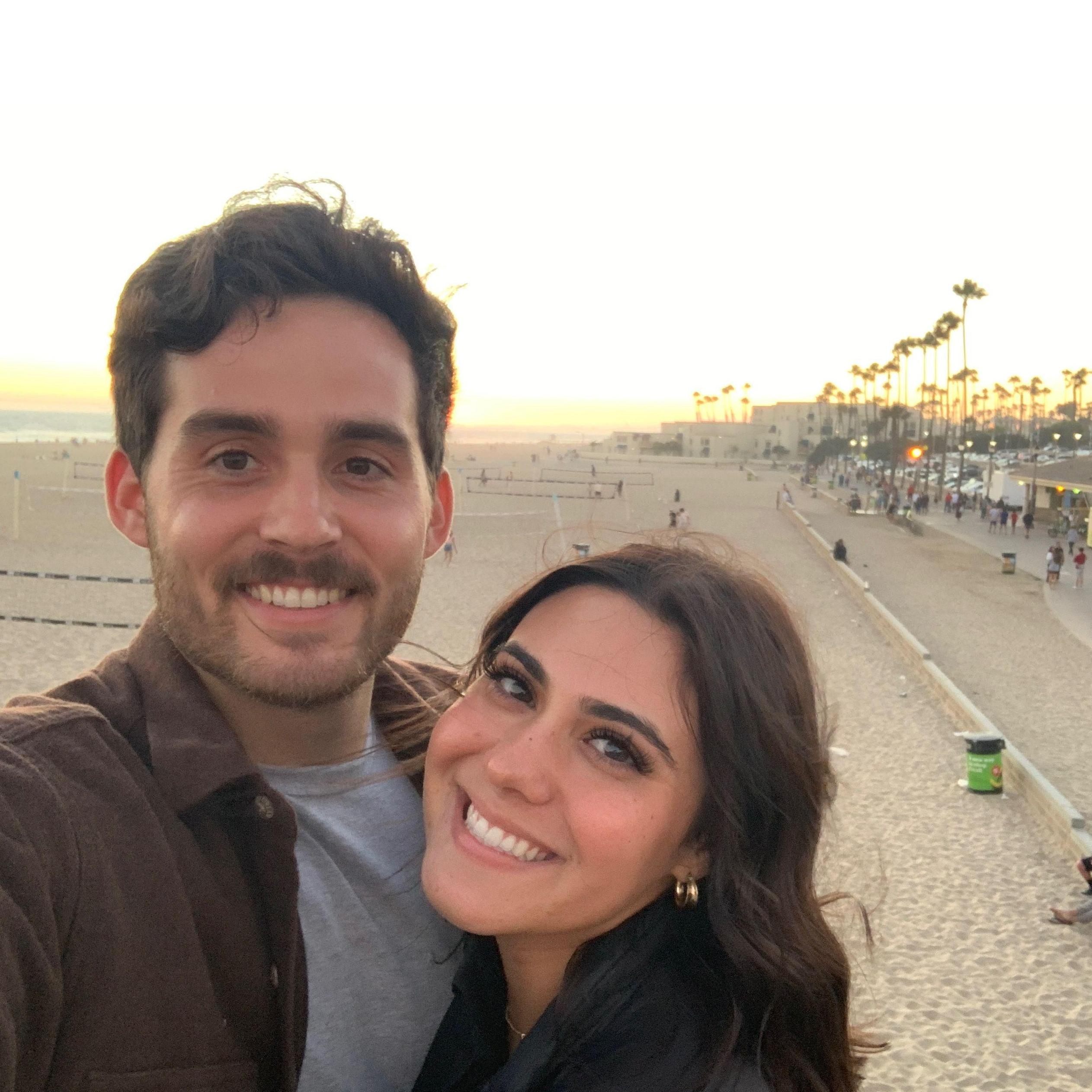 our first date on HB pier