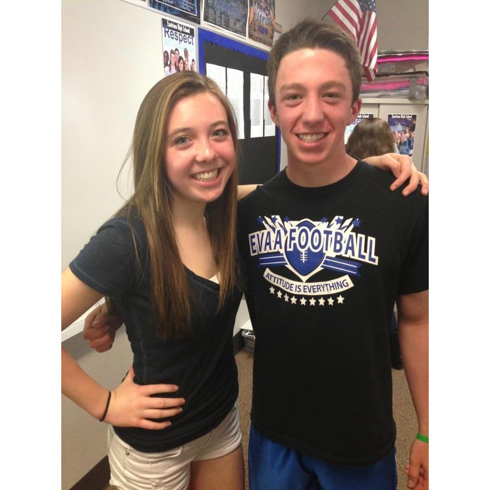 Freshman year of high school *Ty's hand*
