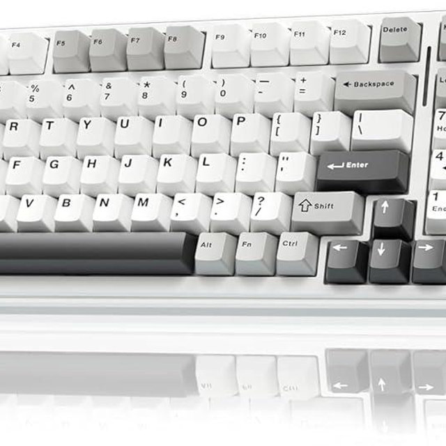 AULA F99 Wireless Mechanical Keyboard,Tri-Mode BT5.0/2.4GHz/USB-C Hot Swappable Custom Keyboard,Pre-lubed Linear Switches,Gasket Structure,RGB Backlit Gaming Keyboard for PC/Tablet/PS/Xbox