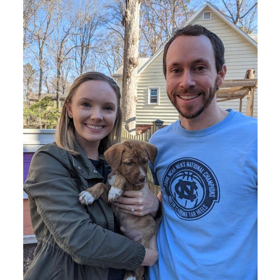 Bringing home our favorite girl! March, 2021