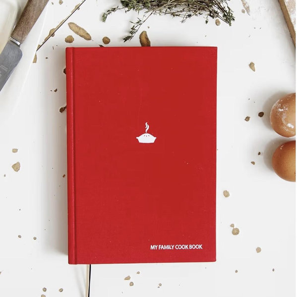 Suck UK - Blank Family Cookbook - Recipe Book To Write In Your Own Recipes - My Family Cookbook - Personalised Recipe Book - Hardcover DIY Cookbook - Cooking Diary - Personal Food Photos Journal - Red