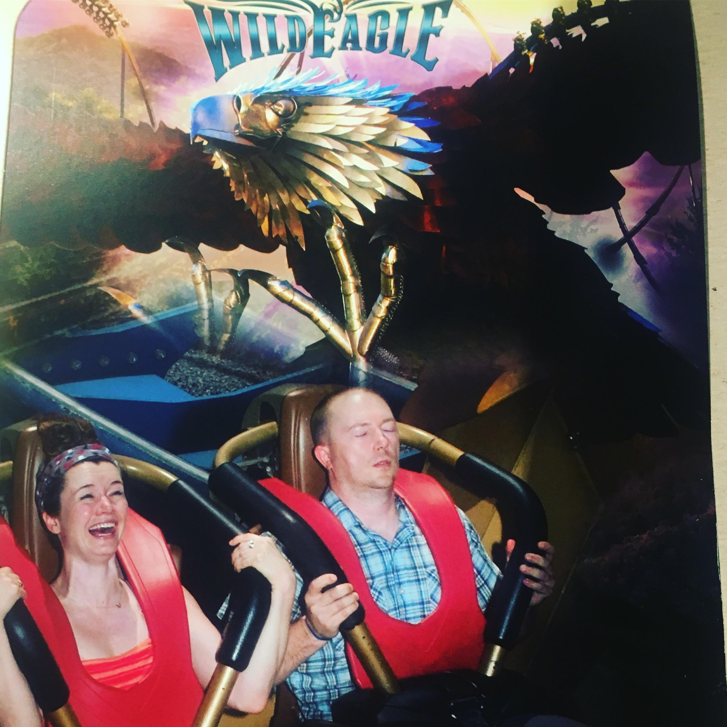 Isaac's first upside roller coaster. (this is framed in our house)