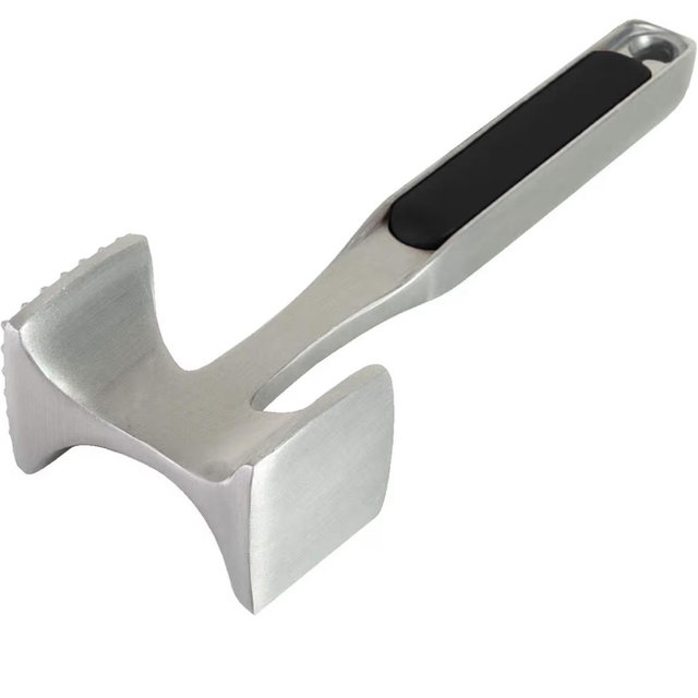 KitchenAid Gourmet Multi Sided Meat Tenderizer for Pounding Meats, Nuts, Shellfish, ect, Hang Hole for Easy Storage, Hand Wash, One Size, Black