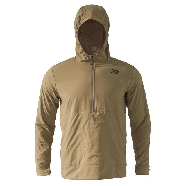 First Lite Men's Navigator Hunting Hoody - Multi-Season Mid Layer Softshell for Backcountry and Stand Hunting