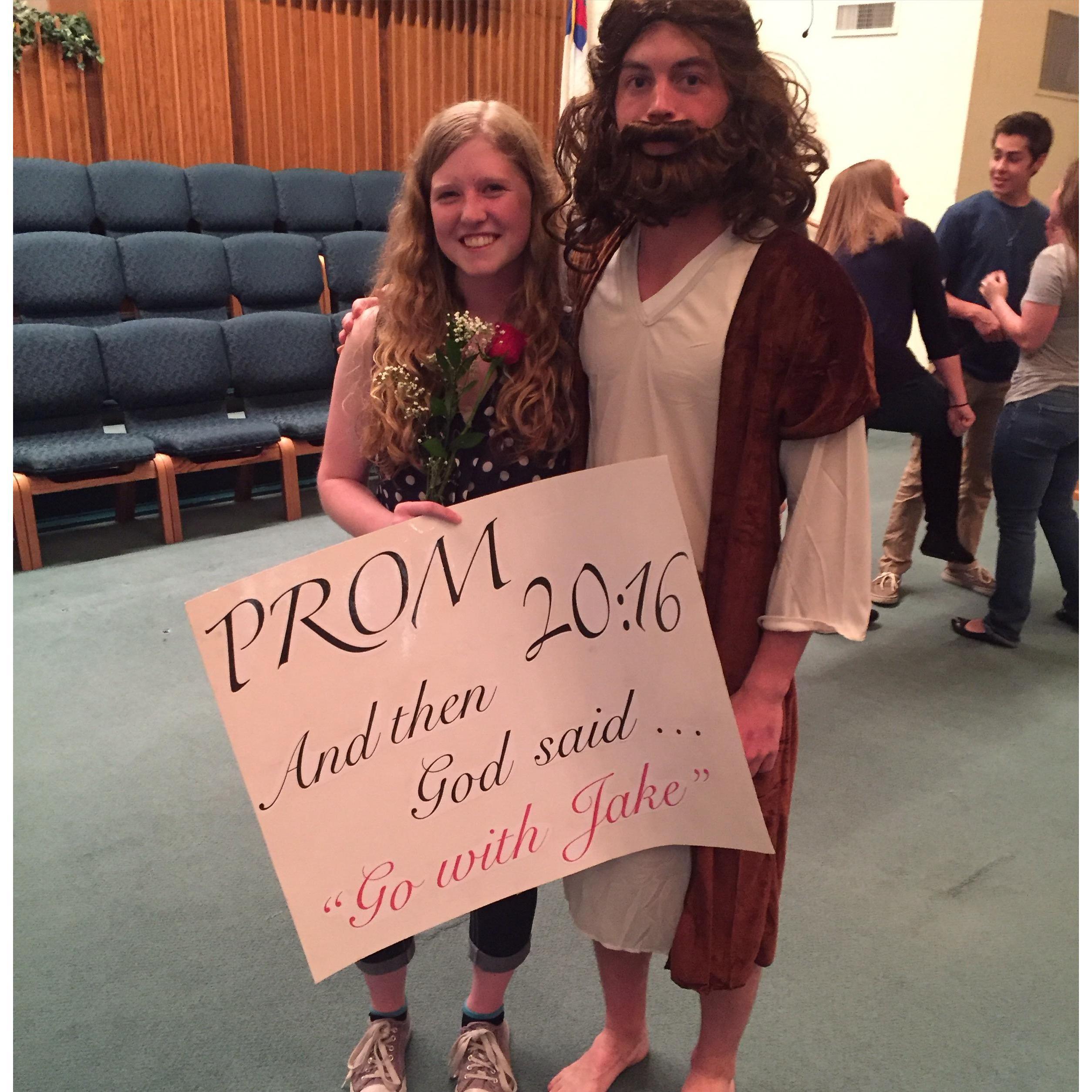 "Jesus" asked me to prom!