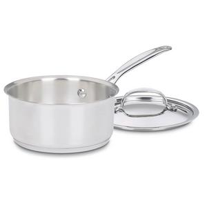 Cuisinart 719-14 Chef's Classic Stainless 1-Quart Saucepan with Cover