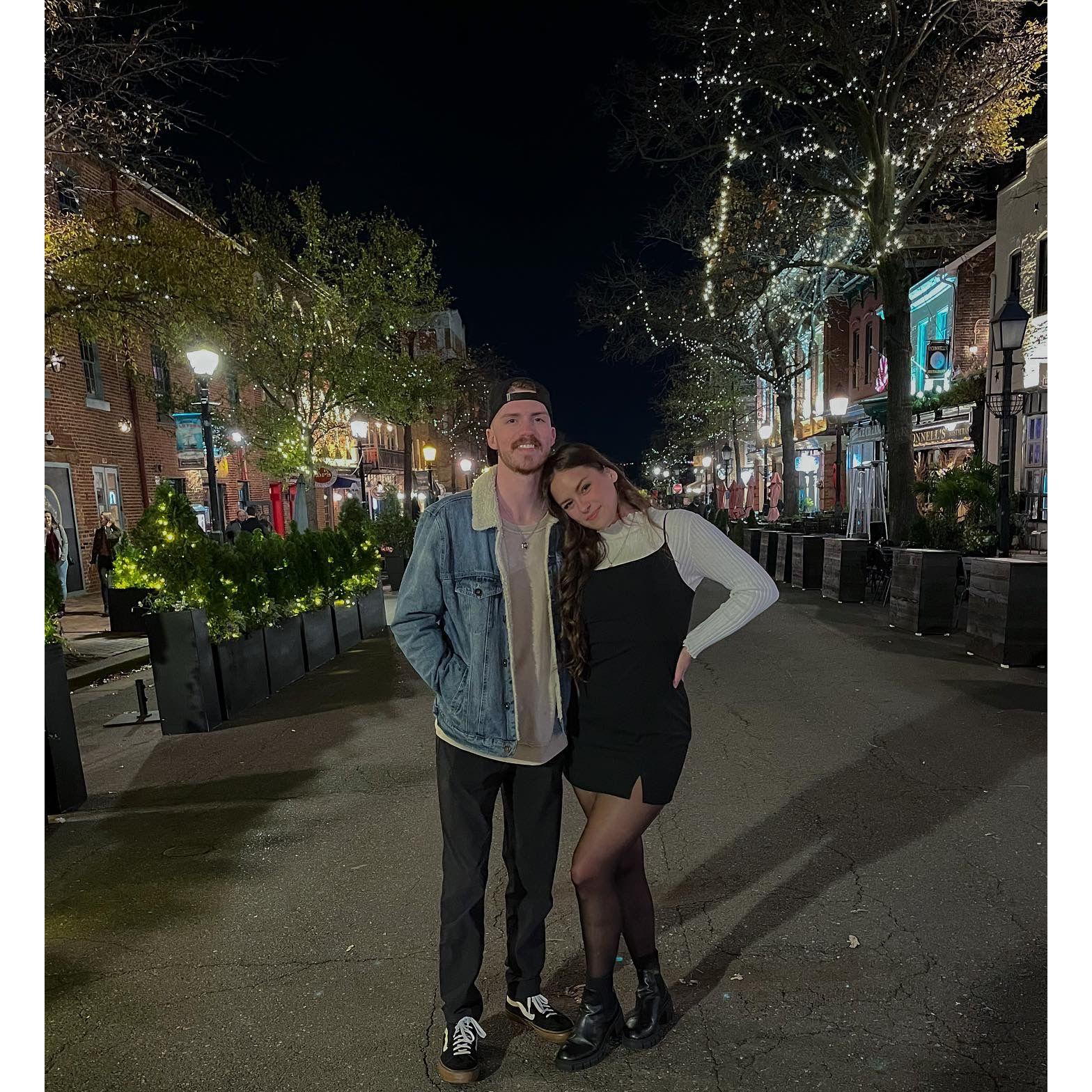 Beau's 23rd birthday celebrated in Old Town Alexandria.