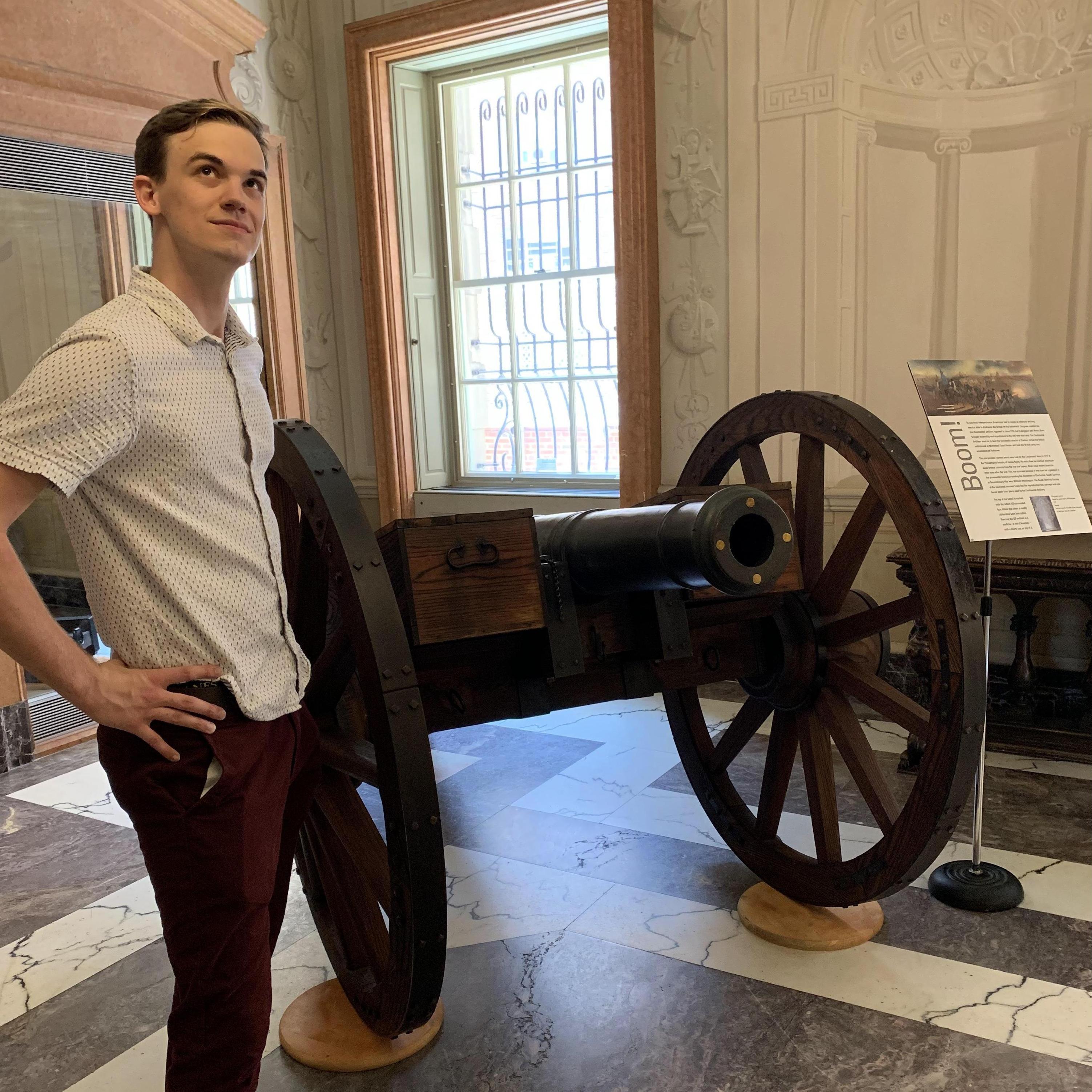 Clue 3: Time to go on a journey…all the way to Ohio! Home of the MLB Reds, to be exact. Don’t spin yourself around in circles trying to get here! Find a cannon, an eagle, a deadly painting, and a king