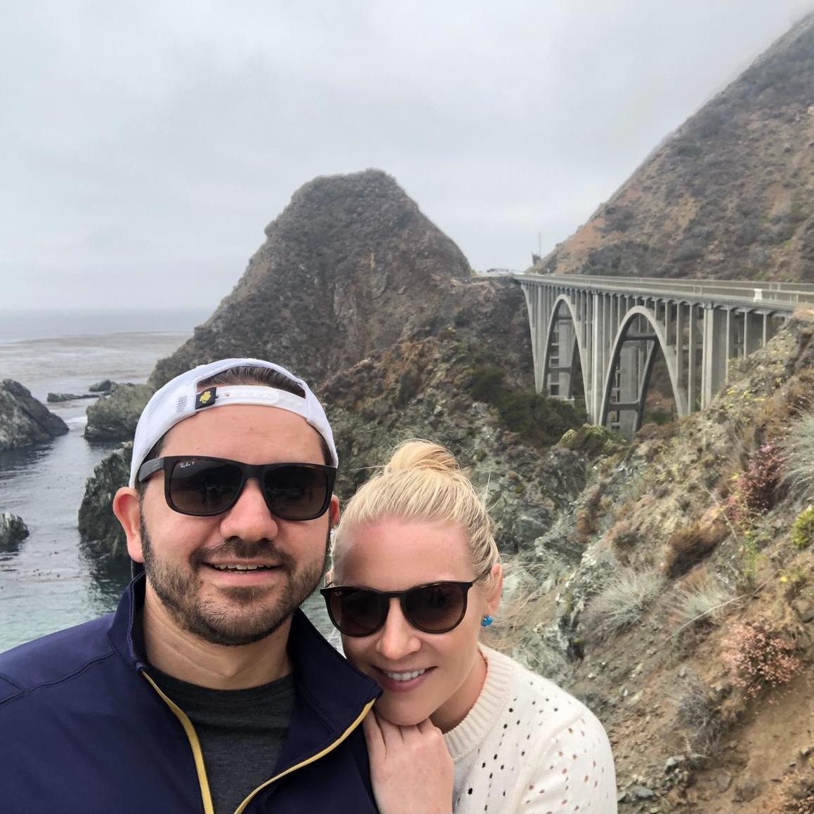 Driving up highway 1 in California
