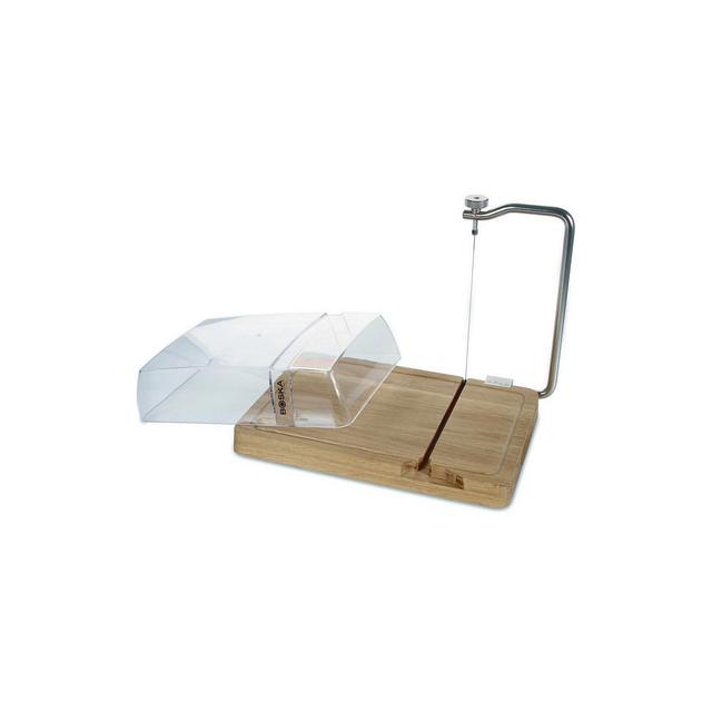 Cheese Board With Wire Cutter and Cover