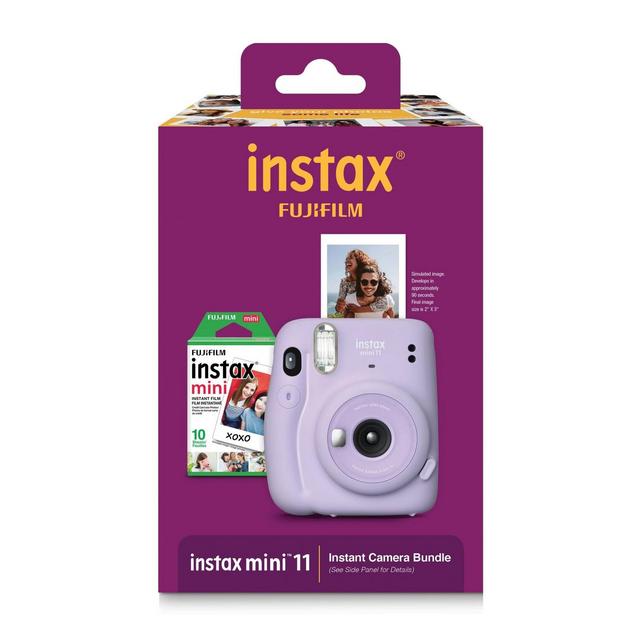 Fujifilm Instax Mini 11 Instant Film Camera Bundle - Purple