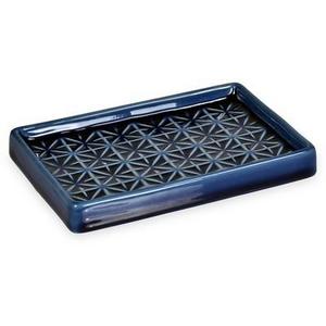 Glazed Geo Soap Dish Blue - Threshold™