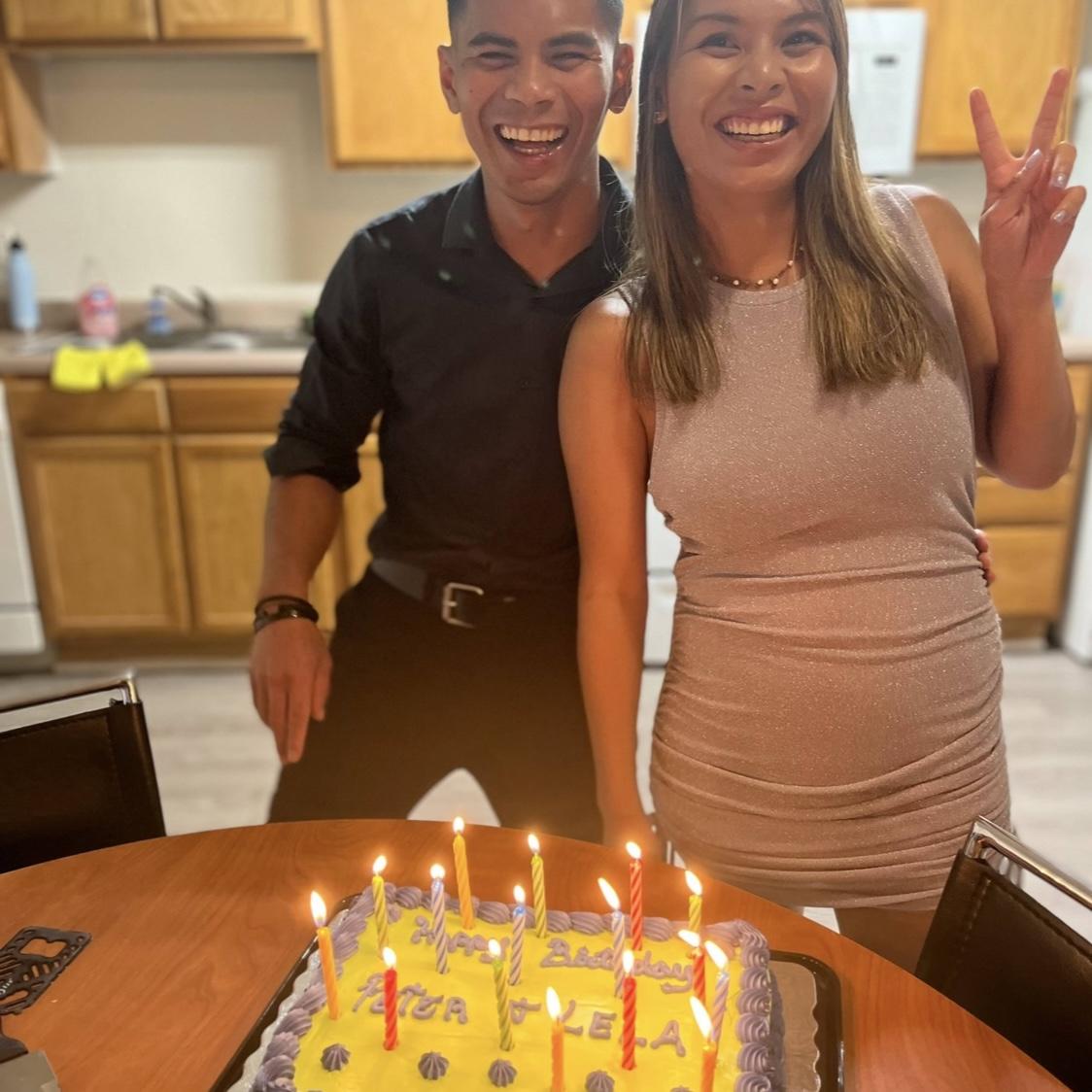 We celebrated our first birthday together in 2022, our birthdays are only 8 days apart!