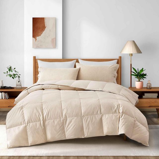 Organic Cotton & Down Comforter, King Size, in Off White