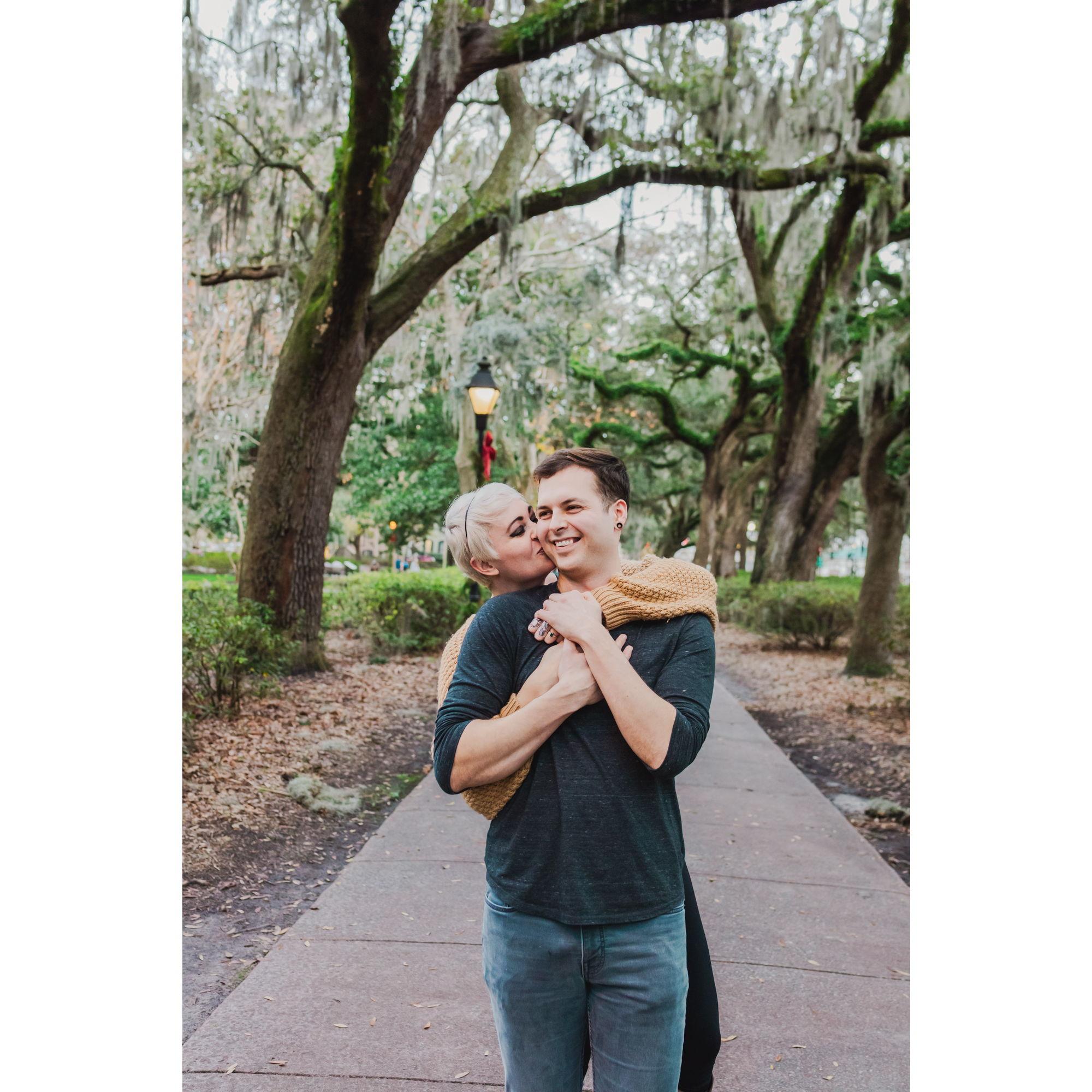 Engagement photos in Savannah, GA