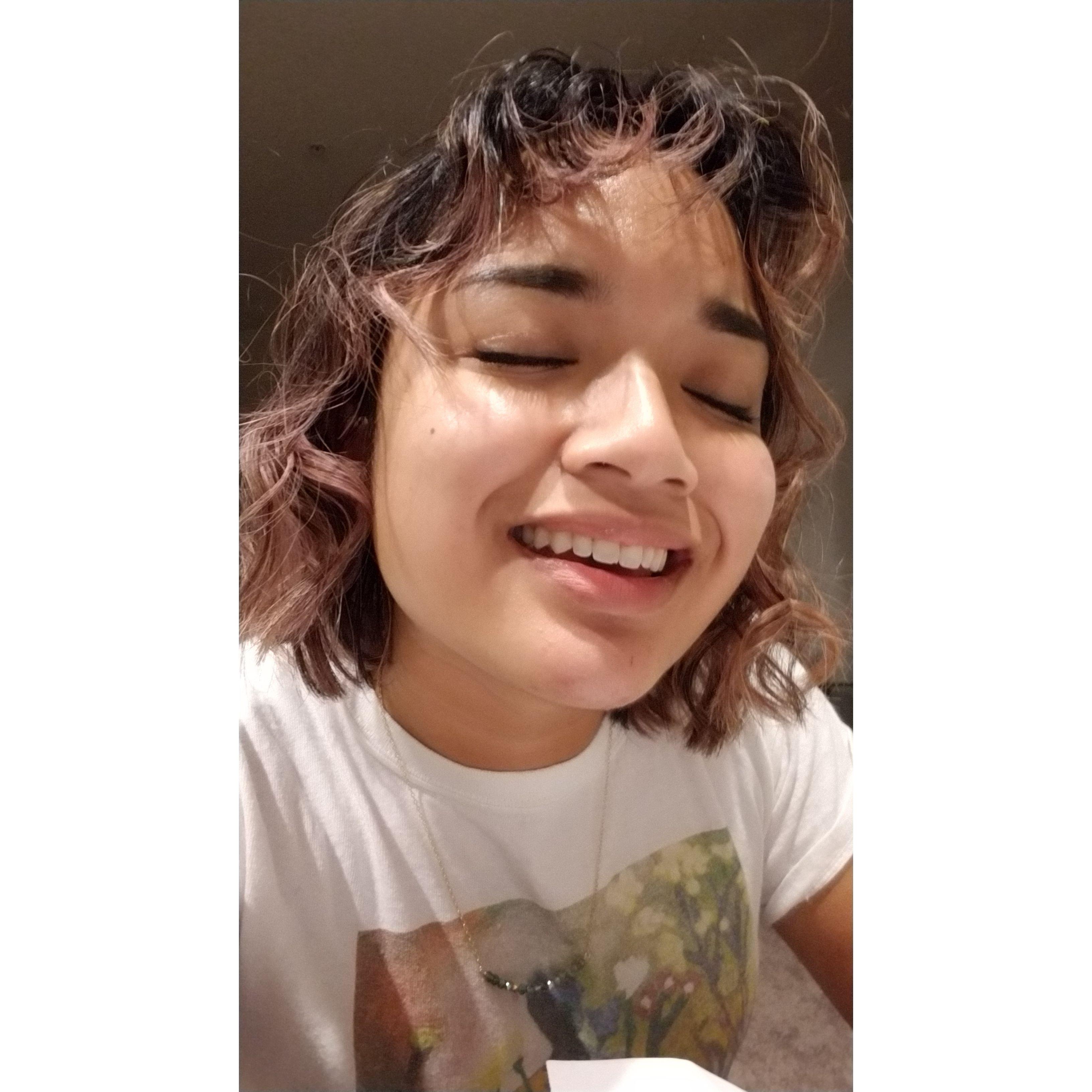 March couldn't stop smiling the evening after Samuel asked her to go on a date with him