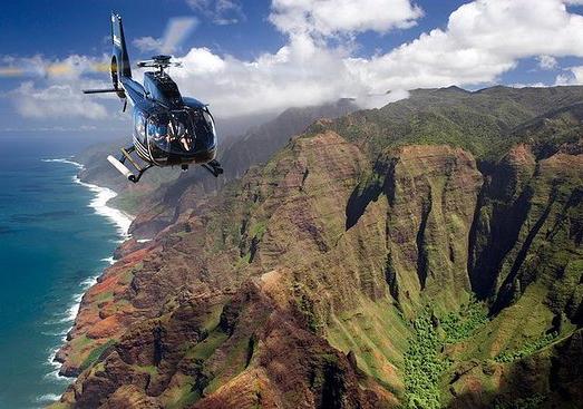 Helicopter ride over the Na Pali Coast.